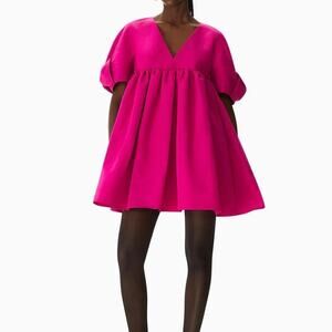 Nina Ricci Mini Taffeta Babydoll Dress